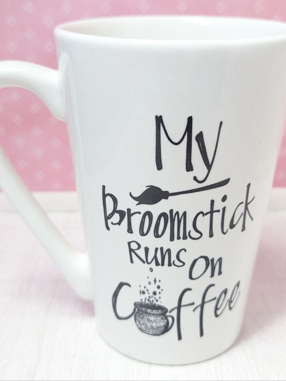 Halloween Witch My Broomstick Runs On Coffee Ceramic Mug